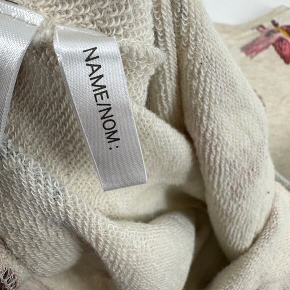 H&M Long Sleeve Bird Pattern Sweatshirt Dress Size US 2-4 Y - Picture 7 of 8